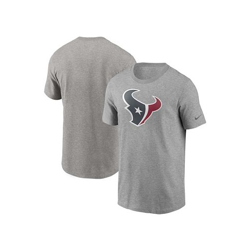 Nike Mens Heathered Gray Houston Texans Primary Logo T-shirt