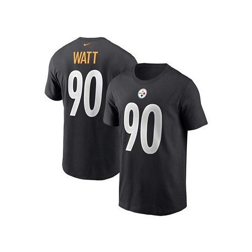 Nike Mens T.J. Watt Black Pittsburgh Steelers Name and Number T-shirt