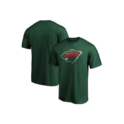 Fanatics Mens Green Minnesota Wild Team Primary Logo T-shirt