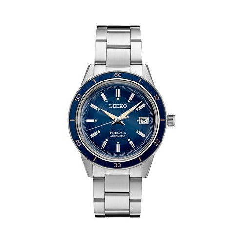 Seiko Mens Automatic Presage Stainless Steel Bracelet Watch 41mm