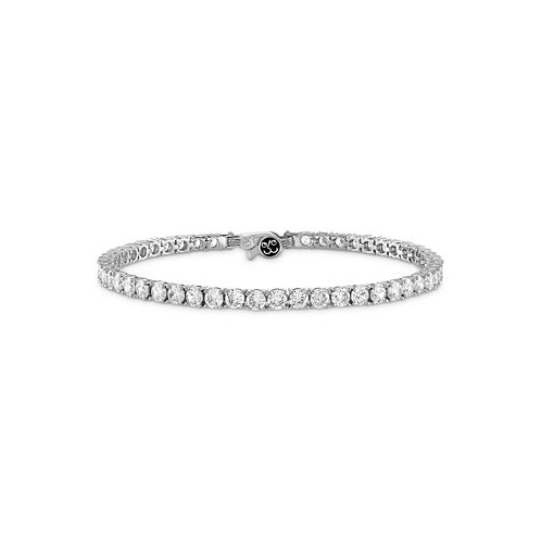 Esquire Mens Jewelry Cubic Zirconia Tennis Bracelet in Sterling Silver