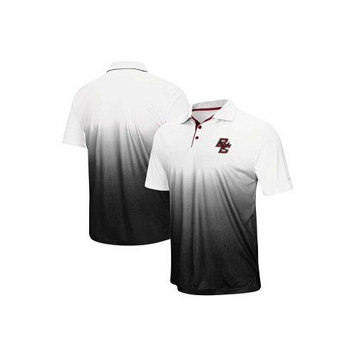 Colosseum Mens Gray Boston College Eagles Magic Team Logo Polo