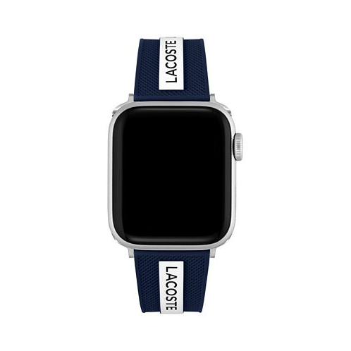 Lacoste Striping Blue & White Silicone Strap for Apple Watch 38mm/40mm