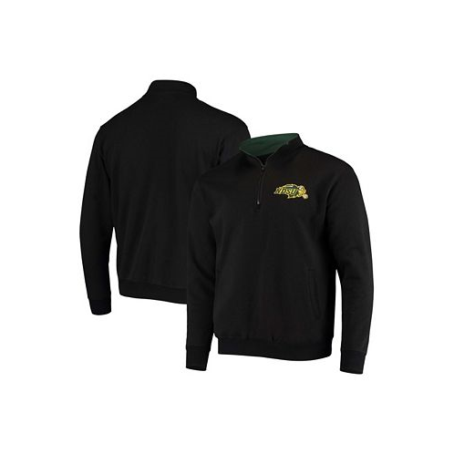 Colosseum Mens Black NDSU Bison Tortugas Logo Quarter-Zip Jacket