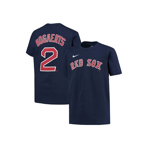 Nike Big Boys Xander Bogaerts Navy Boston Red Sox Player Name and Number T-shirt