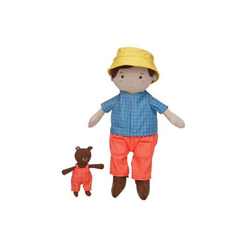 Manhattan Toy Company Playmate Friends Alex Doll with Mini Bear Stuffed Animal