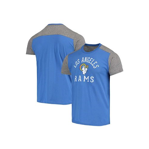 Majestic Mens Royal Gray Los Angeles Rams Field Goal Slub T-shirt