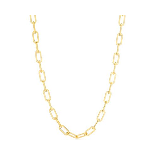 Sarah Chloe 14K Gold Plated Camila Paperclip Necklace