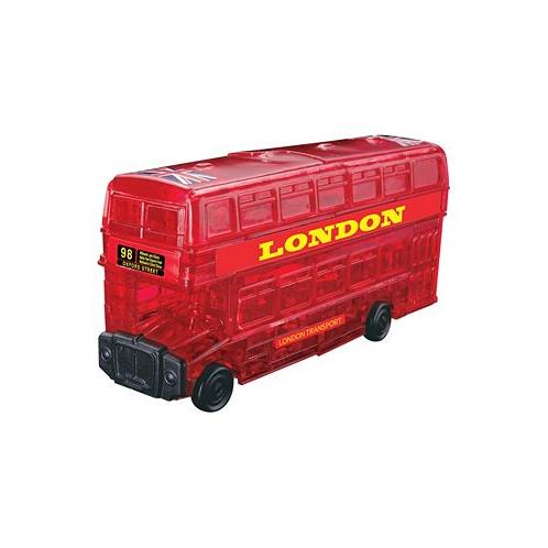 Areyougame 3D Crystal Puzzle - London Bus Red - 53 Piece
