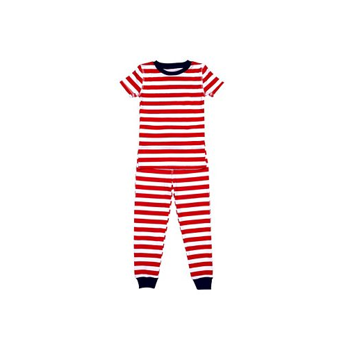 Pajamas for Peace Love Stripe Toddler Boys and Girls 2-Piece Pajama Set