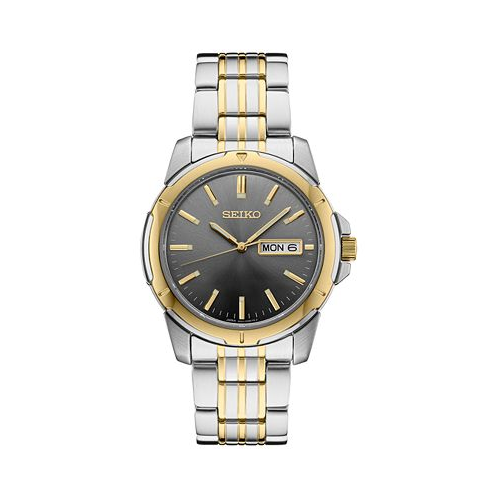 Seiko Mens Essentials Two-Tone Stainless Steel Bracelet Watch 39mm