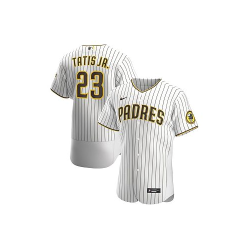 Nike Mens Fernando Tatis Jr. White Brown San Diego Padres Home Authentic Player Jersey
