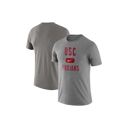 Nike Mens Heathered Gray USC Trojans Team Arch T-shirt