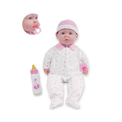JC TOYS La Baby Caucasian 20 Soft Body Baby Doll Pink Outfit