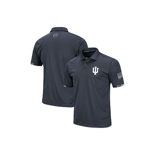 Colosseum Mens Big and Tall Charcoal Indiana Hoosiers OHT Military-Inspired Appreciation Digital Camo Polo Shirt