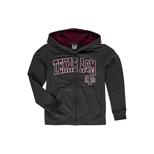 Stadium Athletic Big Boys Charcoal Texas A&M Aggies Applique Arch and Logo Full-Zip Hoodie