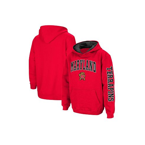 Colosseum Big Boys Red Maryland Terrapins 2-Hit Team Pullover Hoodie