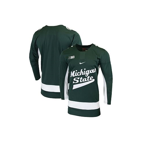 Nike Mens Green Michigan State Spartans Replica College Hockey Jersey