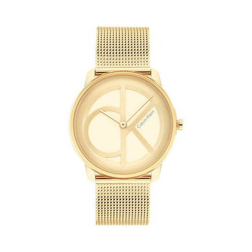 Calvin Klein Gold-Tone Mesh Bracelet Watch 35mm