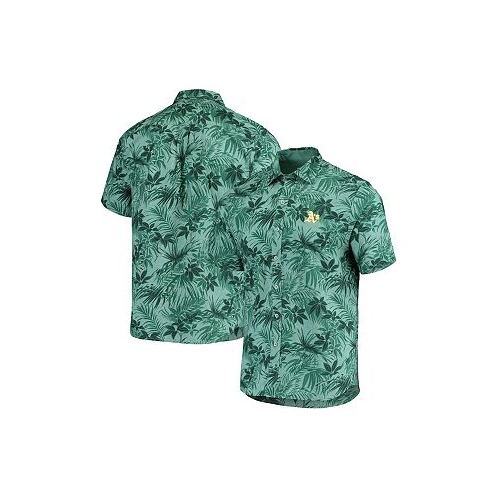 Tommy Bahama Mens Green Oakland Athletics Sport Reign Forest Fronds Button-Up Shirt