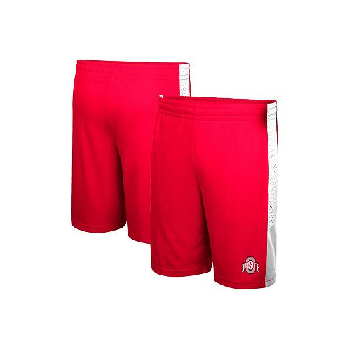 Colosseum Big Boys Scarlet Ohio State Buckeyes Very Thorough Colorblock Shorts