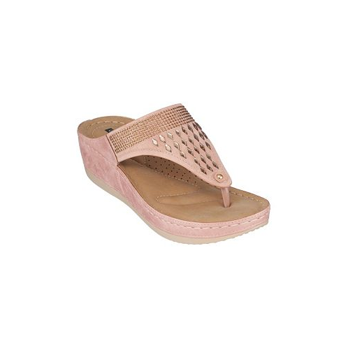 GC Shoes Womens Kiara Wedge Sandals