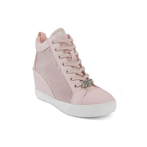 Juicy Couture Womens Jorgia Wedge Lace-Up Sneakers