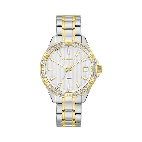 Caravelle Womens Two Tone Stainless Steel Bracelet Watch 36mm