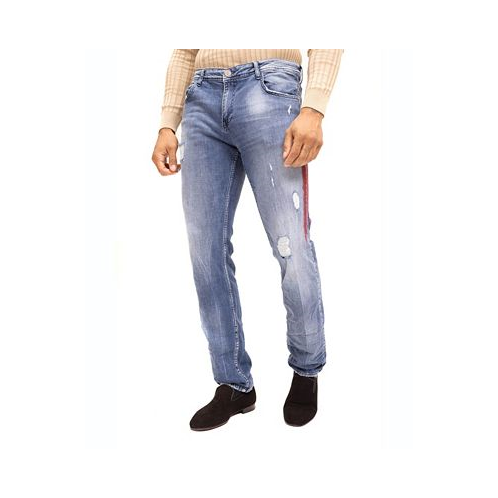 RON TOMSON Mens Modern Stripe Denim Jeans