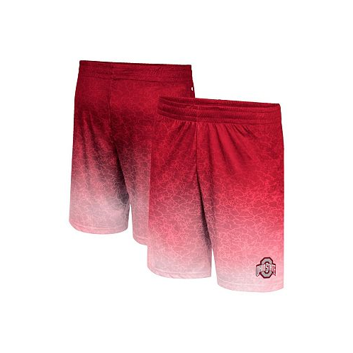 Colosseum Mens Scarlet Ohio State Buckeyes Walter Shorts