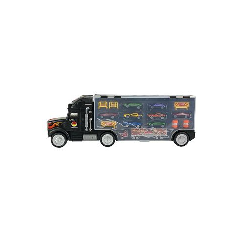 Big Daddy Mag-Genius Mega Car Carrier Tractor Trailer with 6 Cars and Accessories Toy