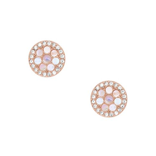 Fossil Val Mosaic Mother of Pearl Stud Earring