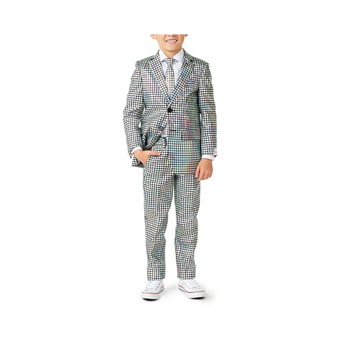 OppoSuits Toddler and Little Boys Metallic Disco Ball Party Suit 3-Piece Set