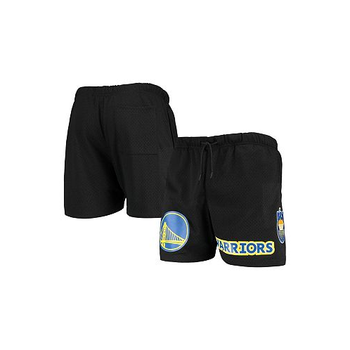Pro Standard Mens Black Golden State Warriors Mesh Capsule Shorts