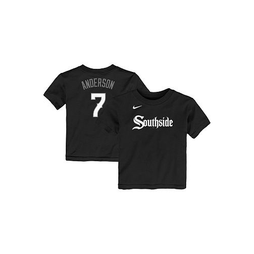 Nike Toddler Unisex Tim Anderson Black Chicago White Sox City Connect Name & Number T-shirt
