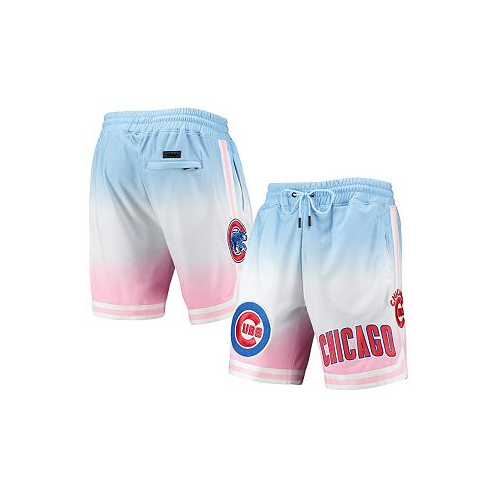 Pro Standard Mens Blue Pink Chicago Cubs Team Logo Pro Ombre Shorts