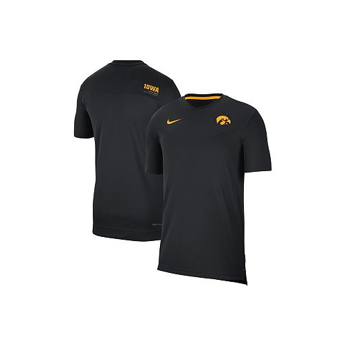 Nike Mens Black Iowa Hawkeyes Coach UV Performance T-shirt
