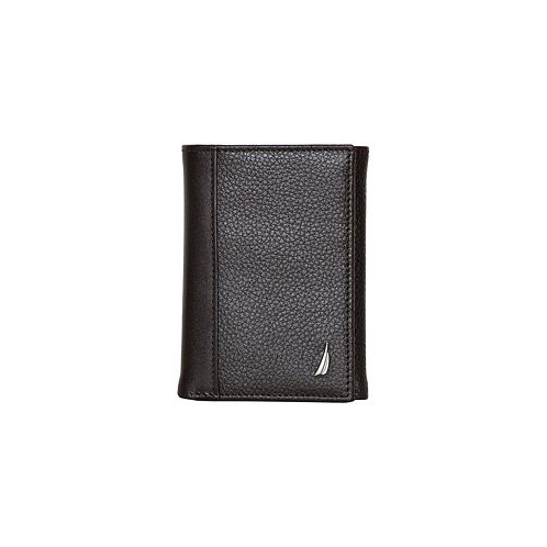 Nautica Mens Trifold Leather Wallet