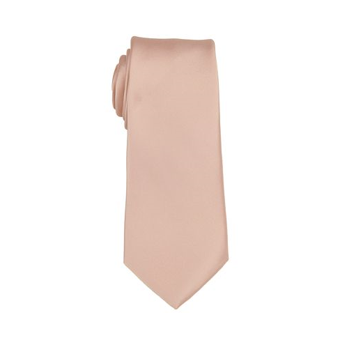 ConStruct Mens Satin Solid Extra Long Tie