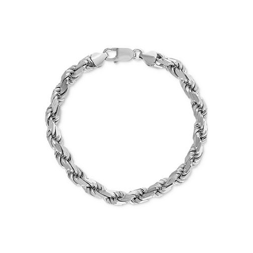 Esquire Mens Jewelry Rope Link Chain Bracelet (7.5mm)