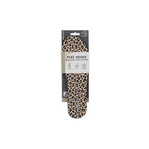Foot Petals Womens Black Leopard Snow Leopard Flat Socks