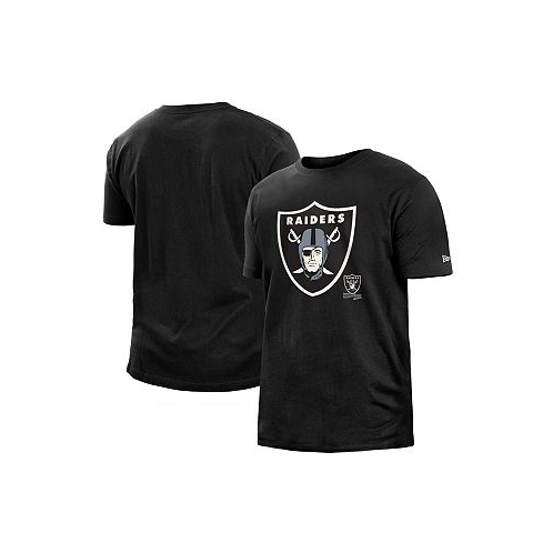 New Era Mens Black Las Vegas Raiders 2022 Sideline Ink Dye T-shirt