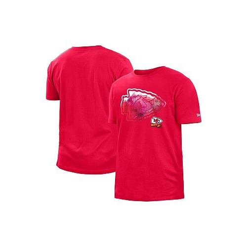 New Era Mens Red Kansas City Chiefs 2022 Sideline Ink Dye T-shirt
