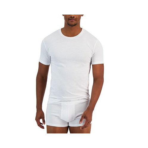 Alfani Mens 4-Pk. Slim-Fit Solid Cotton Undershirts