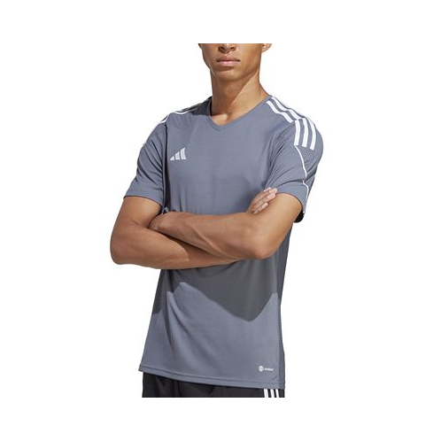 Adidas Mens Tiro 23 League Slim-Fit Performance 3-Stripes T-Shirt