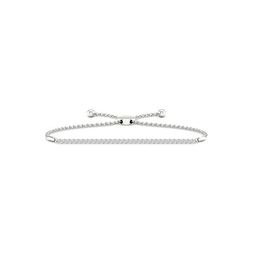 Forever Grown Diamonds Lab Created Diamond Slider Bracelet (1ct. t.w.) in Rhodium-Plated Sterling Silver