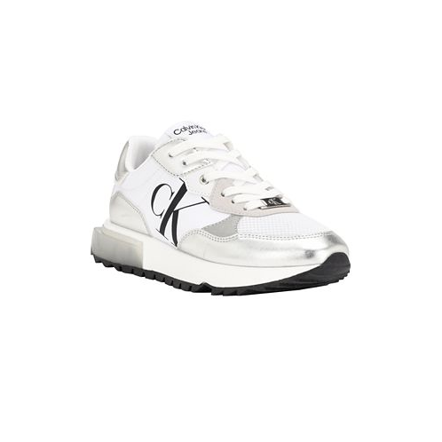 Calvin Klein Womens Magalee Casual Logo Lace-up Sneakers