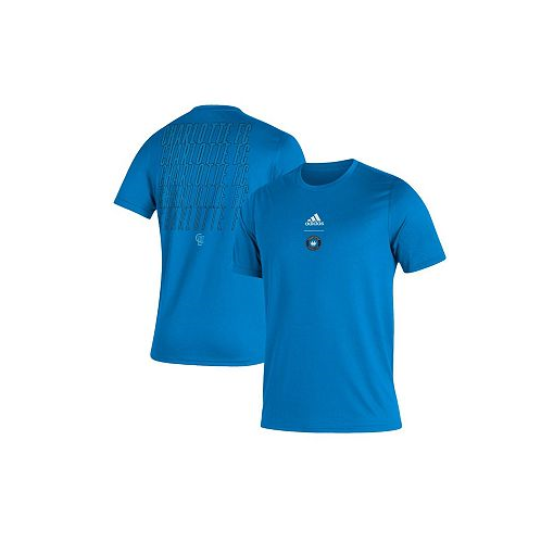 Adidas Mens Charlotte FC Blue Creator Club T-shirt