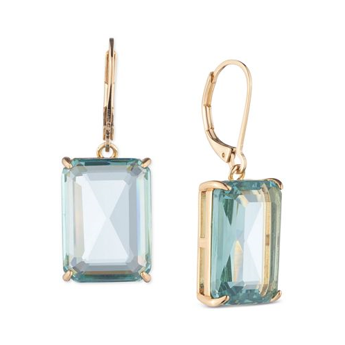 POLO Ralph Lauren Gold-Tone Color Emerald-Cut Stone Drop Earrings