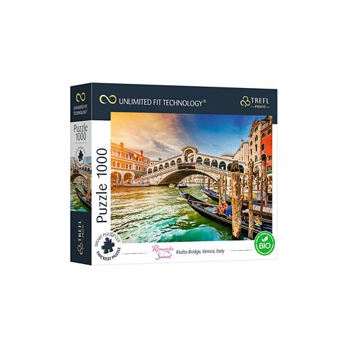 Trefl Prime 1000 Piece Puzzle- Romantic Sunset Rialto Bridge Venice Italy